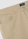 Beige pure cotton regular fit trousers_5