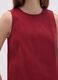 Red viscose blend women's dress_3
