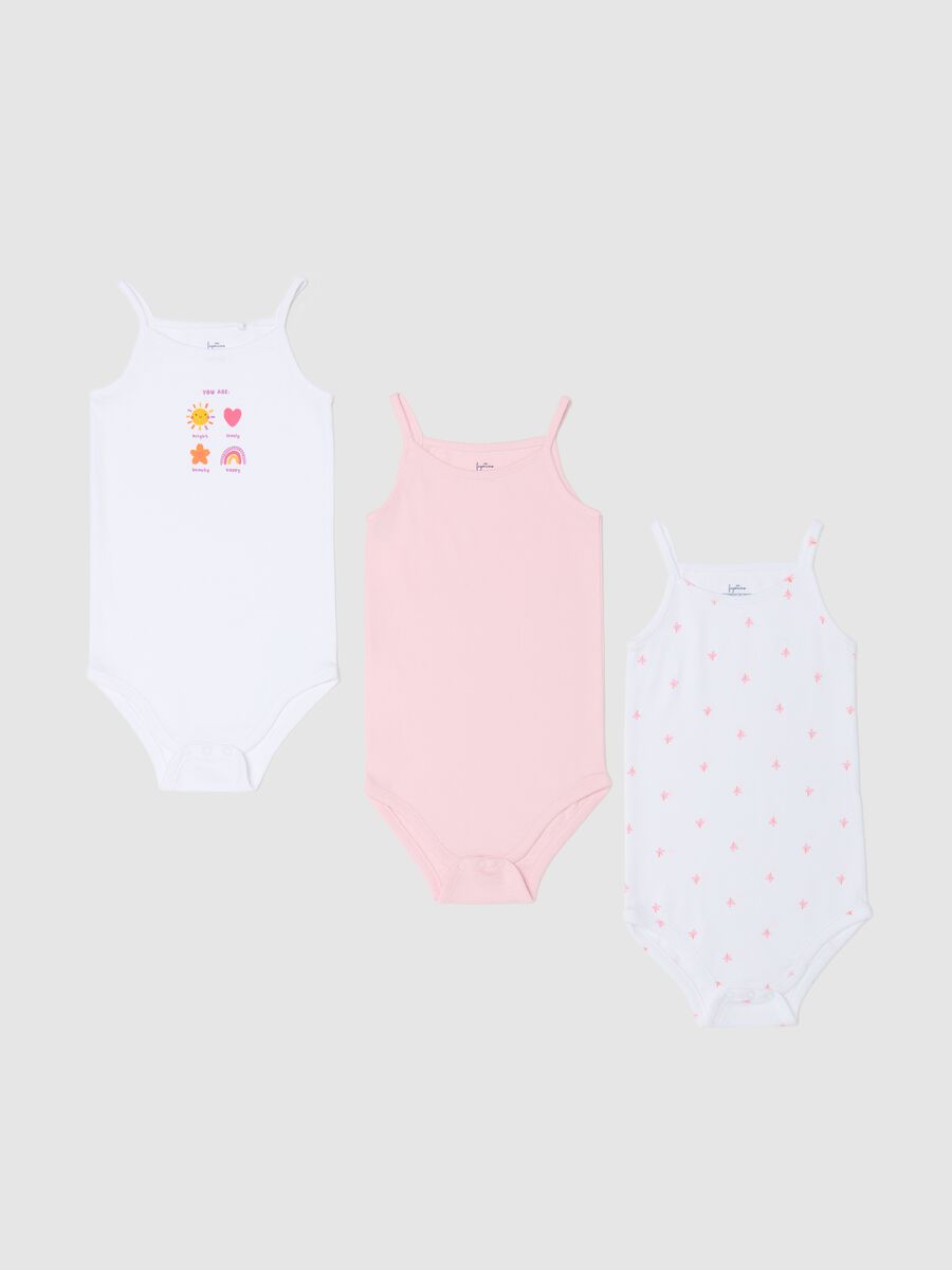 Tripack body senza maniche in cotone_0