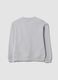 Grey pure cotton crew-neck sweatshirt for boys, relaxed fit_1
