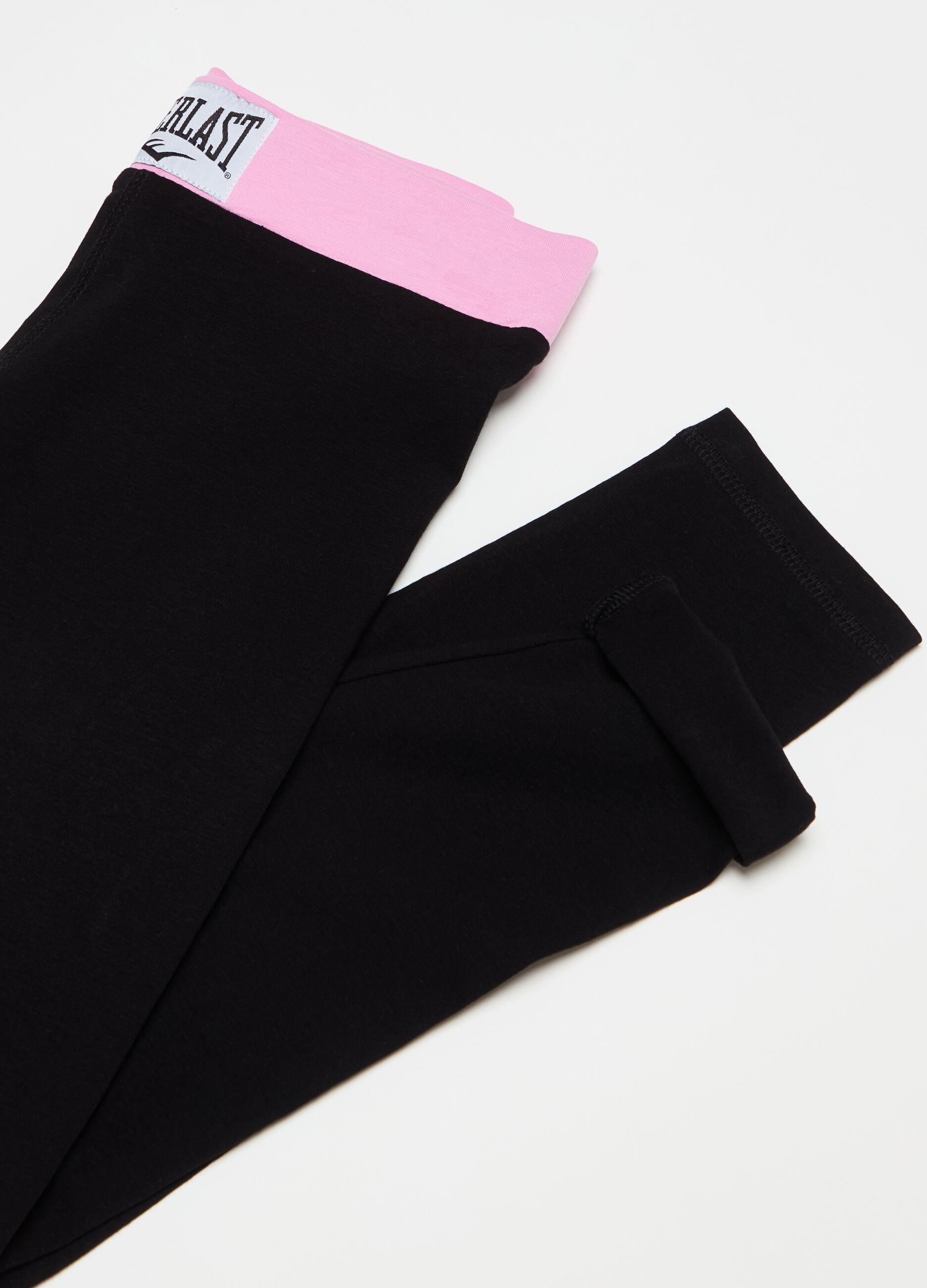 Leggings with contrasting waist