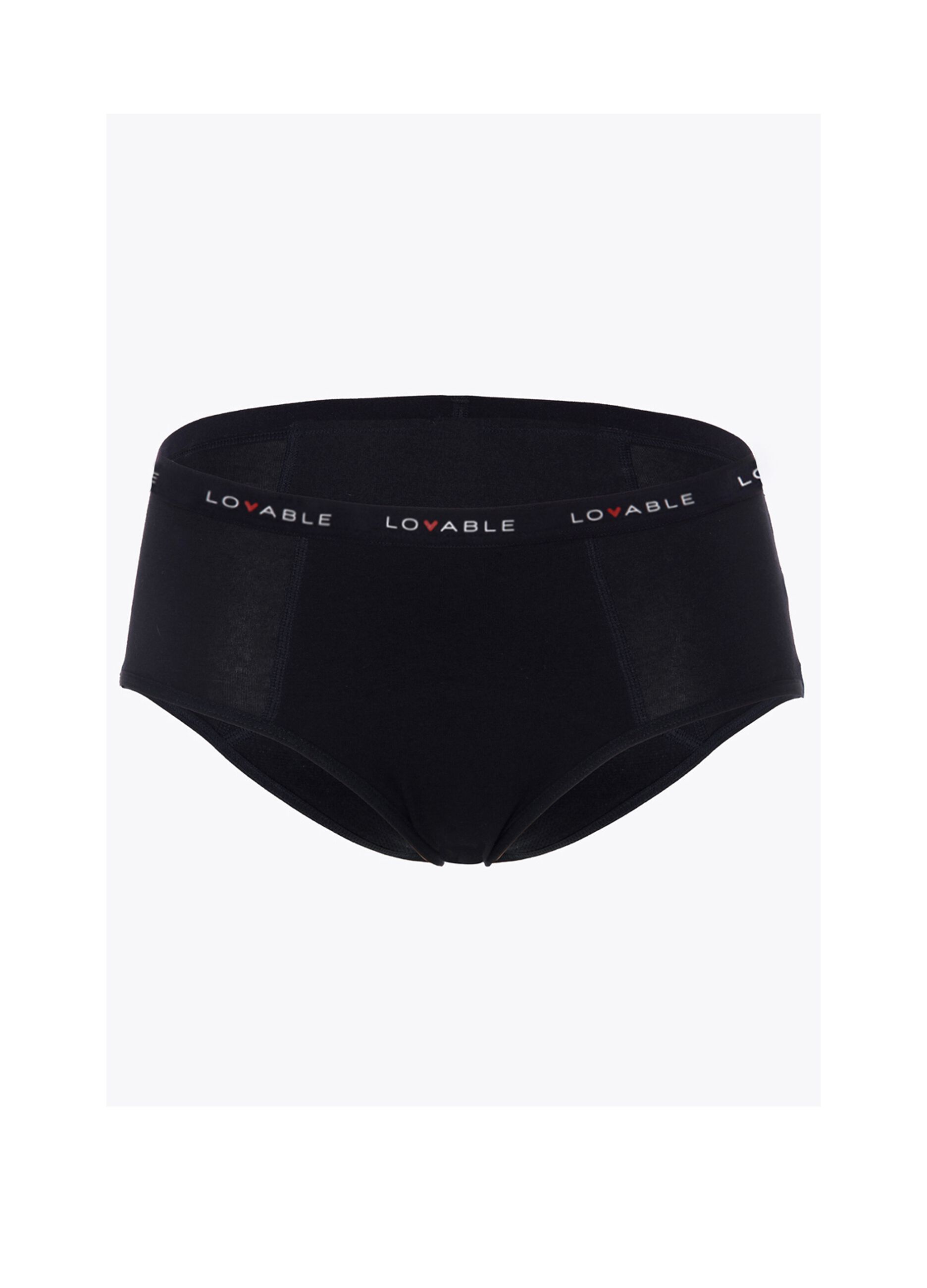 Heavy-flow period French knickers in organic cotton