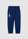 Children's Blue Regular Fit Cotton Trousers_0