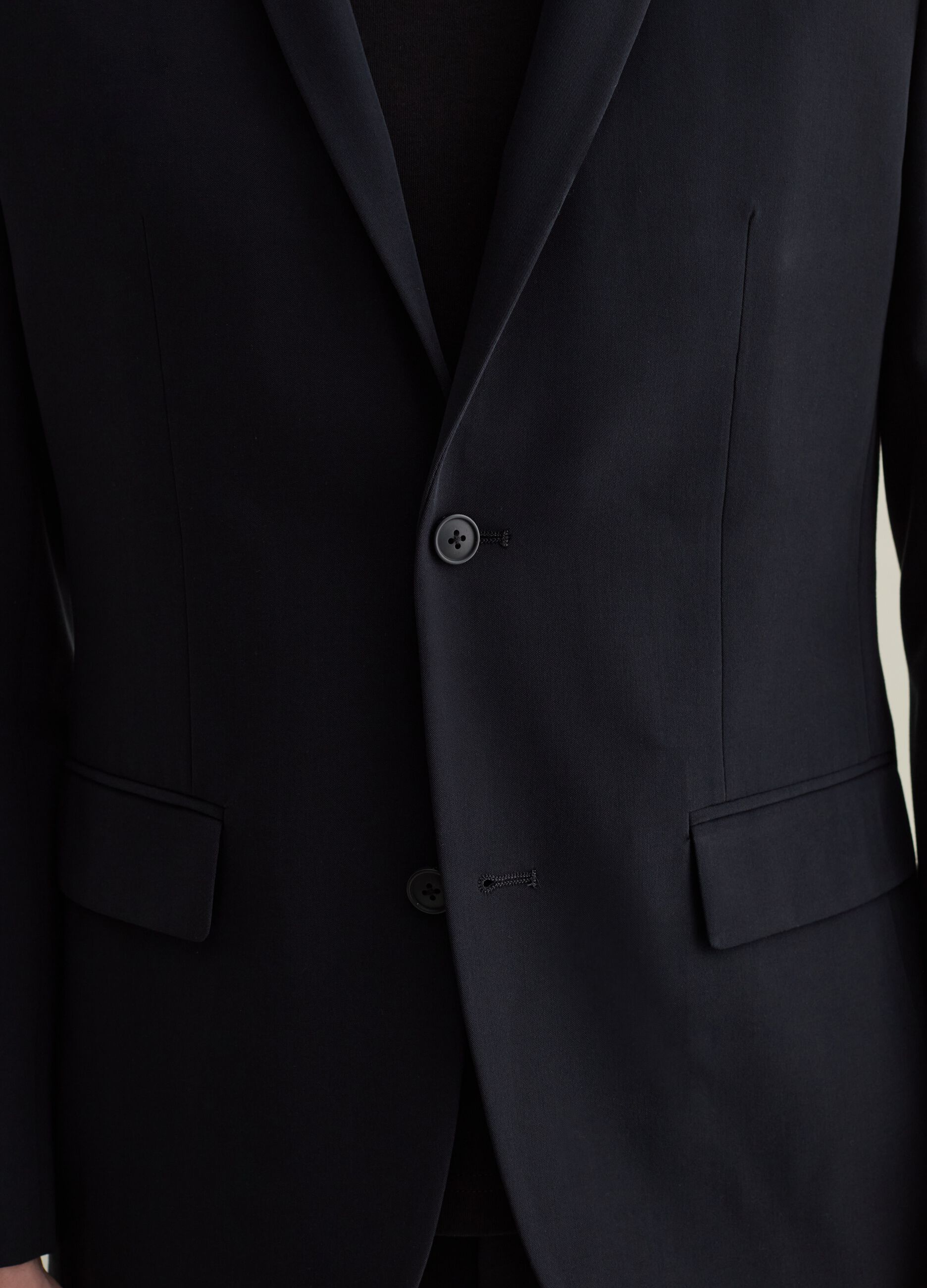 Slim-fit single-breasted blazer