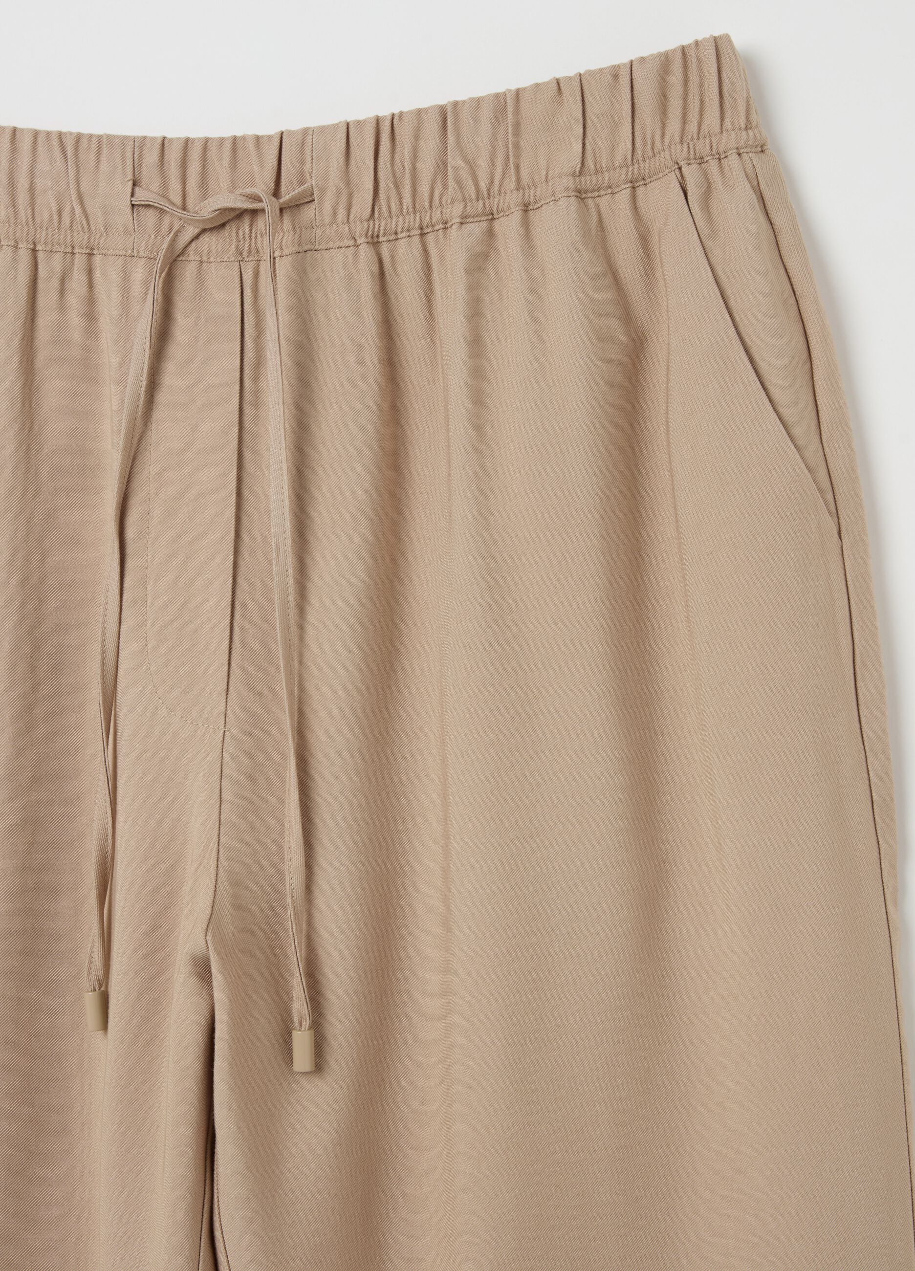 Joggers in misto viscosa con coulisse