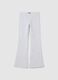 Girls' grey cotton slim fit leggings_3