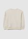 Kids' pure cotton beige sweatshirt with print_3