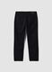 Black pure cotton five-pocket trousers_5