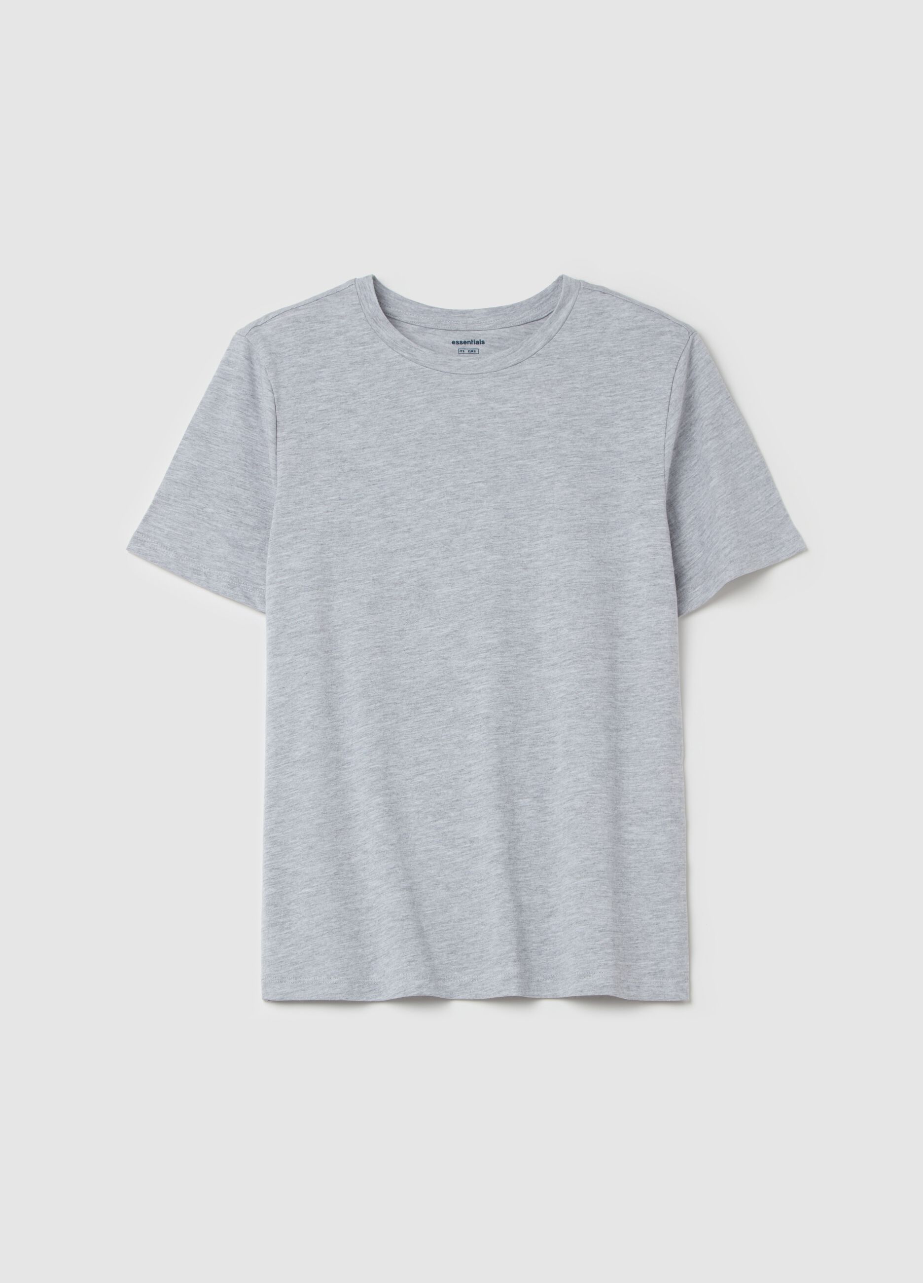 Organic cotton T-shirt with round neck