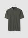 Grey pure cotton polo shirt regular fit_4