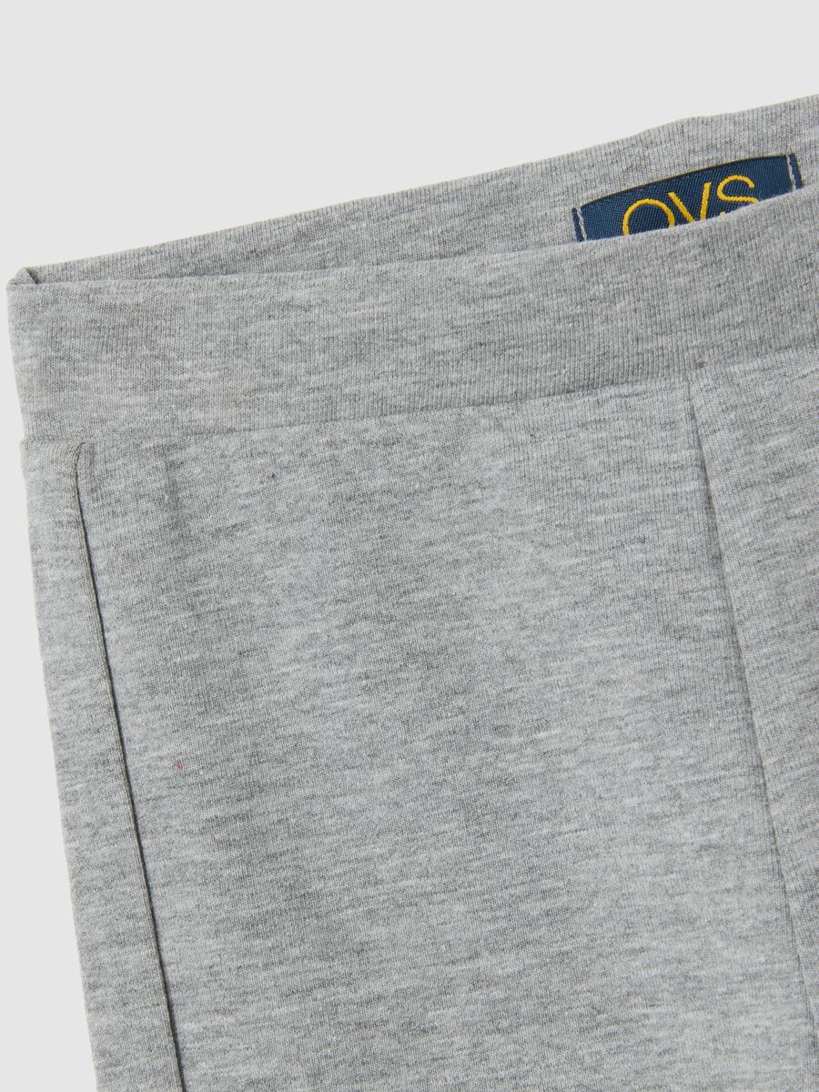 Girls' Grey Cotton Blend Flare Trousers_2