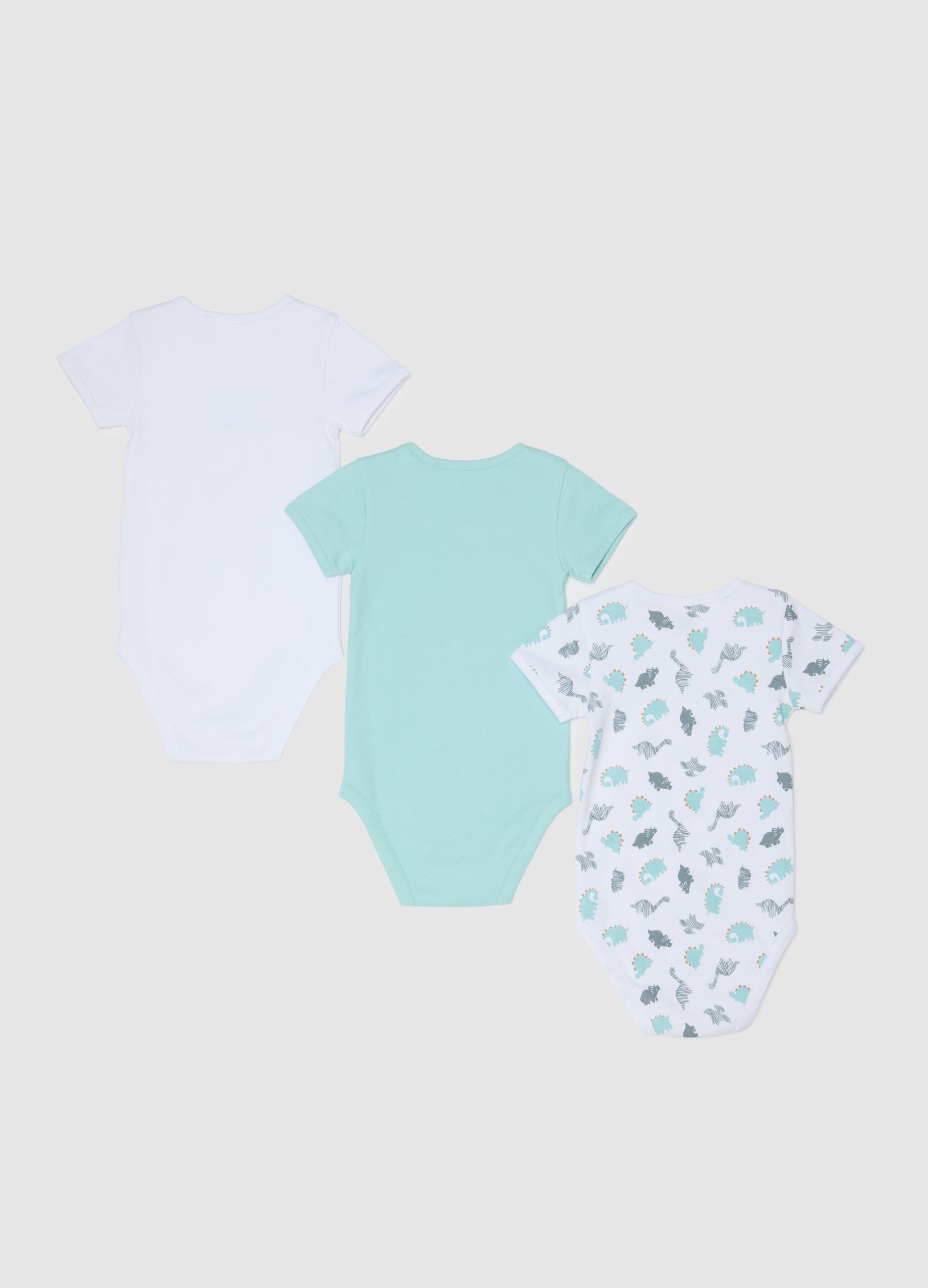 Baby's Multicolour Pure Cotton Bodysuit Set