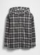 Grey Checked Cotton Shirt for Boys_3