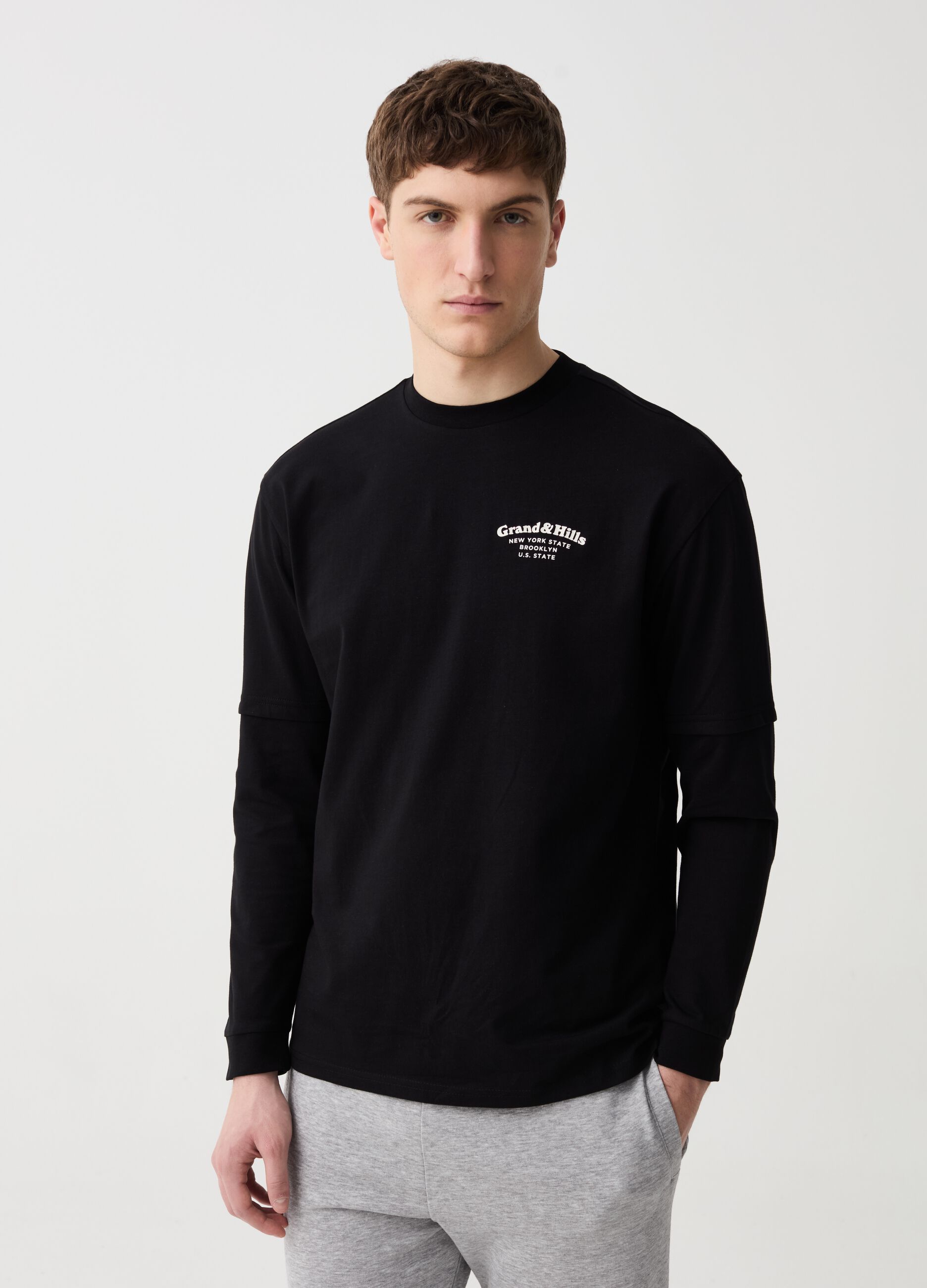 Ovs T-shirt a maniche lunghe con stampa