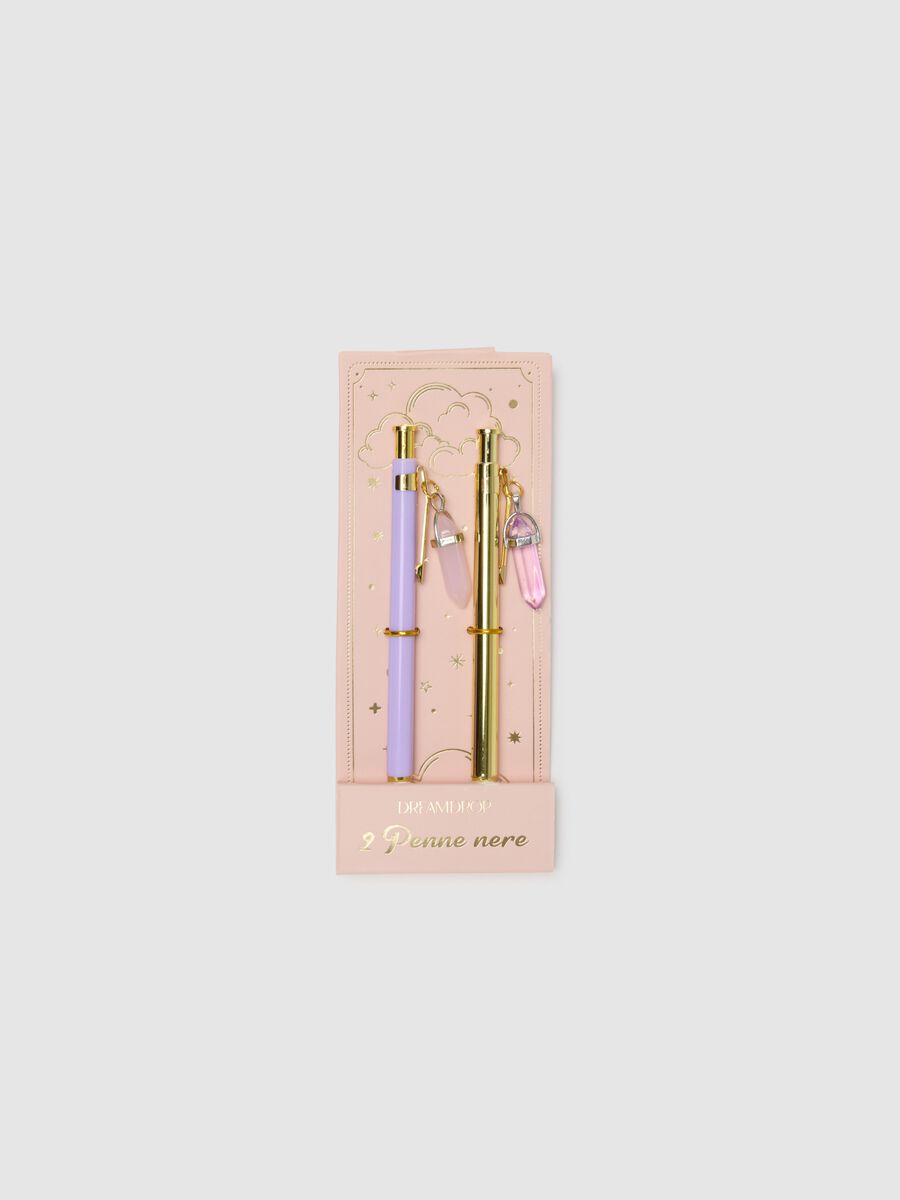 Purple Pen Set with Charm_0