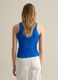Royal blue ribbed tank top_3