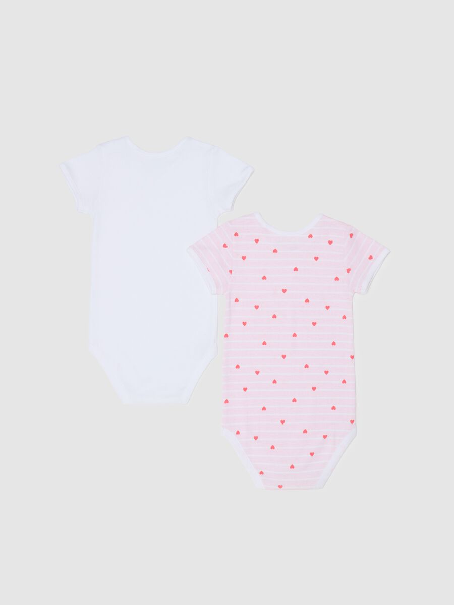 Two-pack bodysuits with short sleeves and print_1