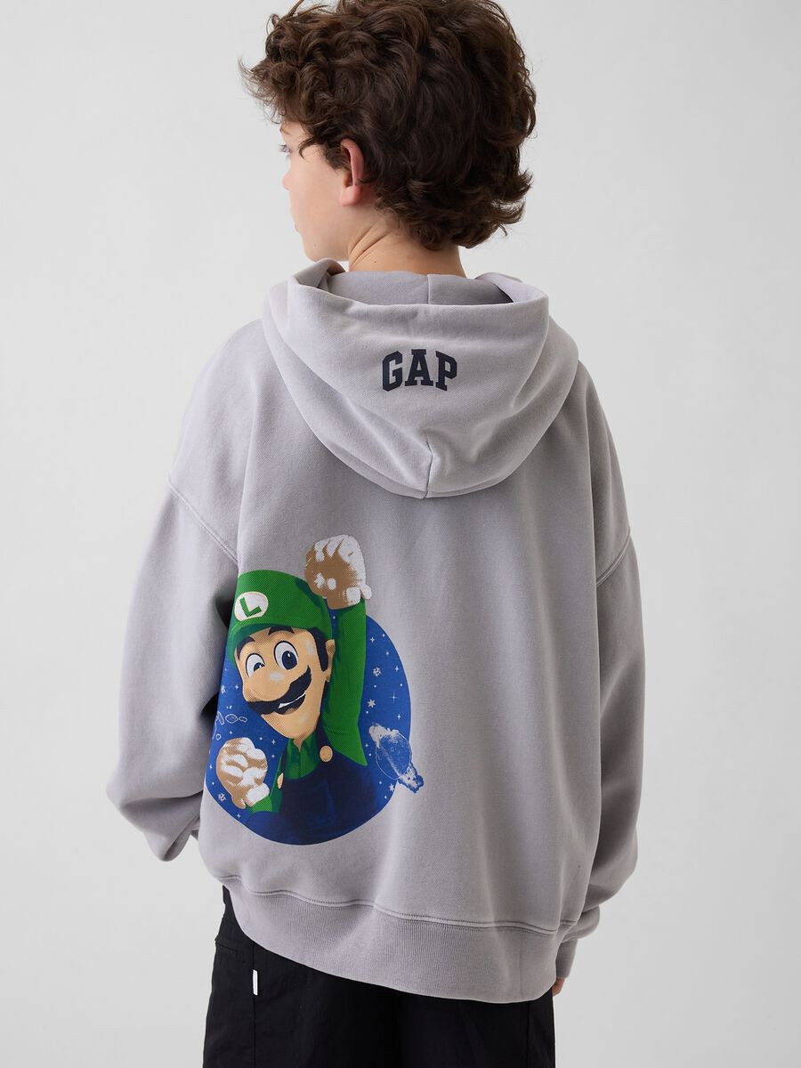 Nintendo Super Mario cotton-blend hooded sweatshirt_1