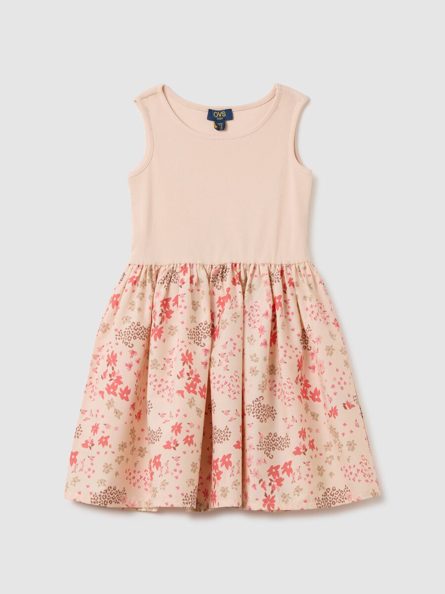 Multicolour regular fit cotton dress for girls_0