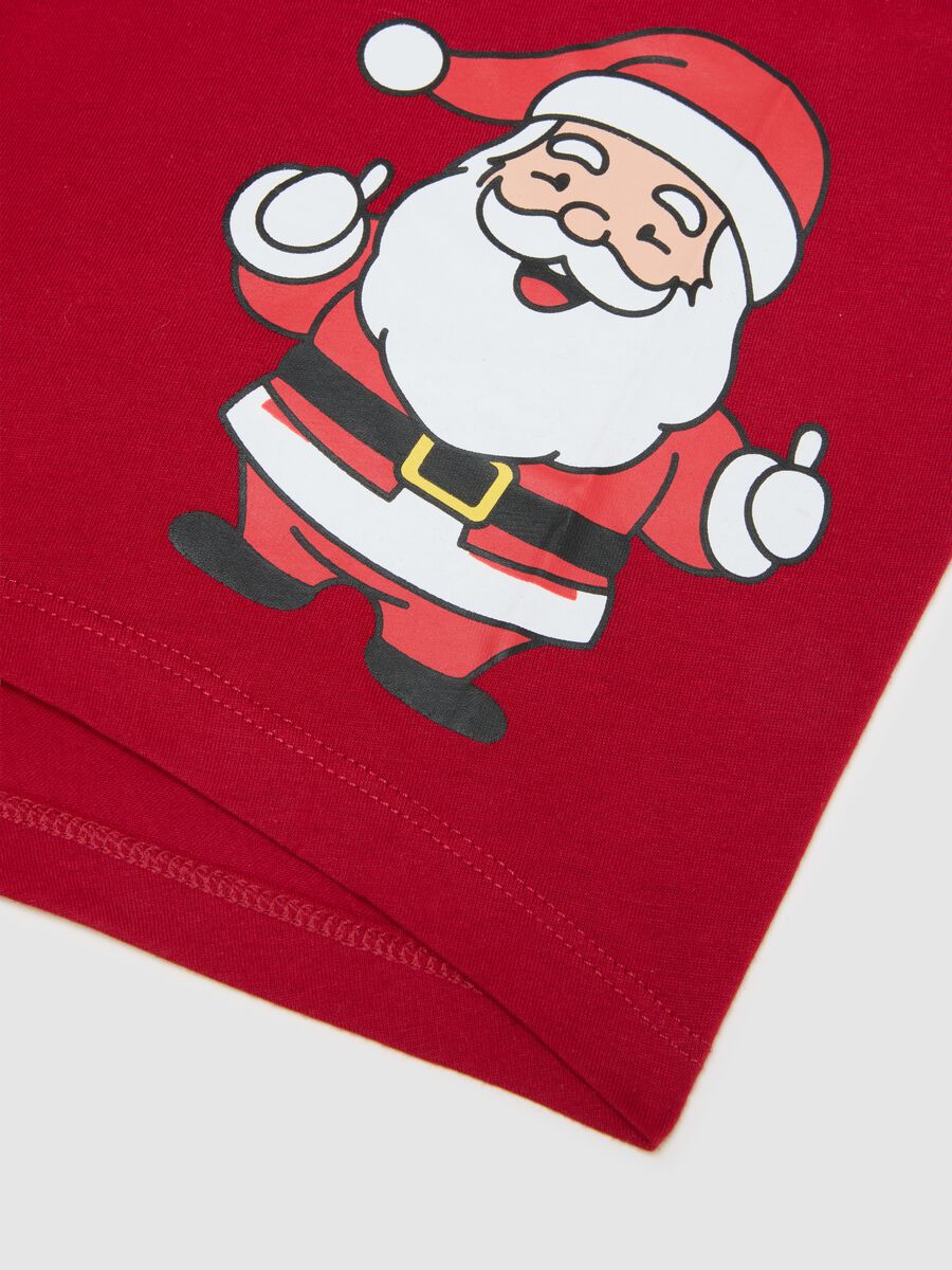 Red Christmas boxers in pure cotton regular fit with print_1