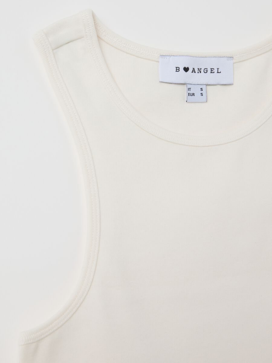 Stretch White Crop Top B.Angel_5