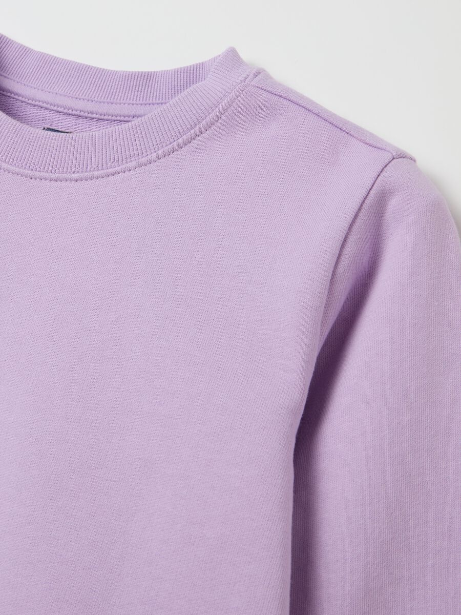 Solid colour French Terry sweatshirt_3