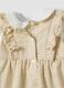 Yellow and white set in pure organic cotton for baby girl_3