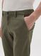Slim fit green stretch cotton trousers_2