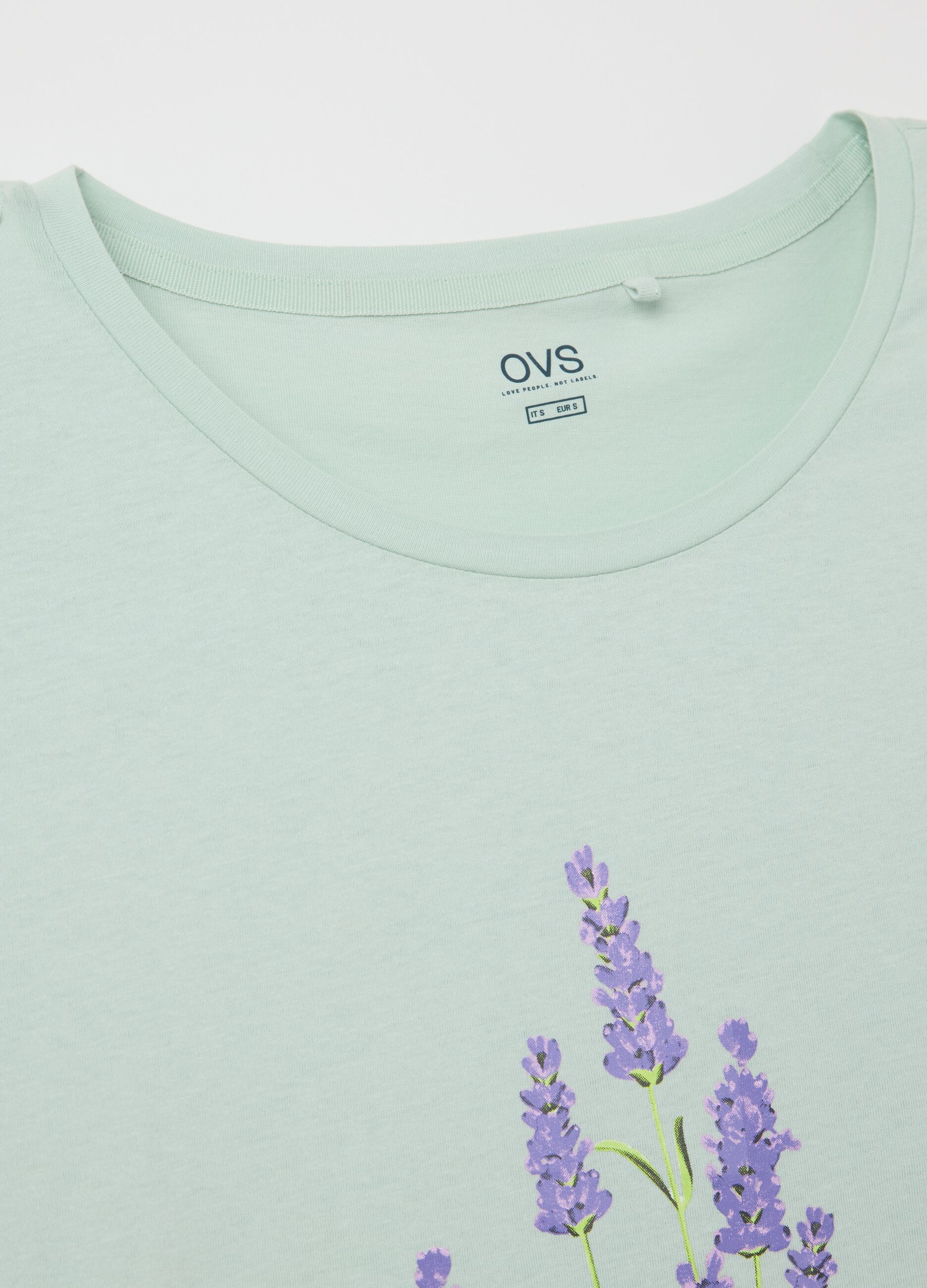 Camicia da notte blu con stampa geometrica
