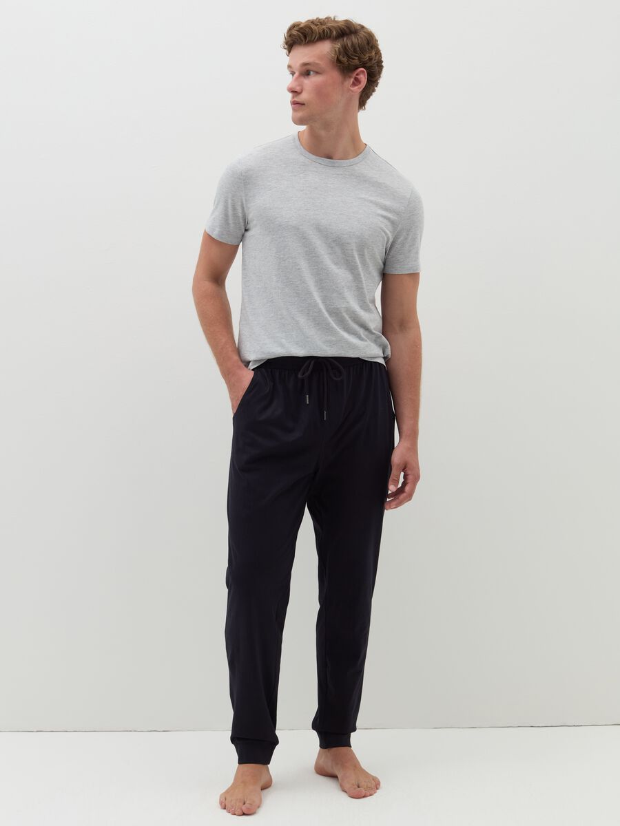Pantalone pigiama con coulisse_0