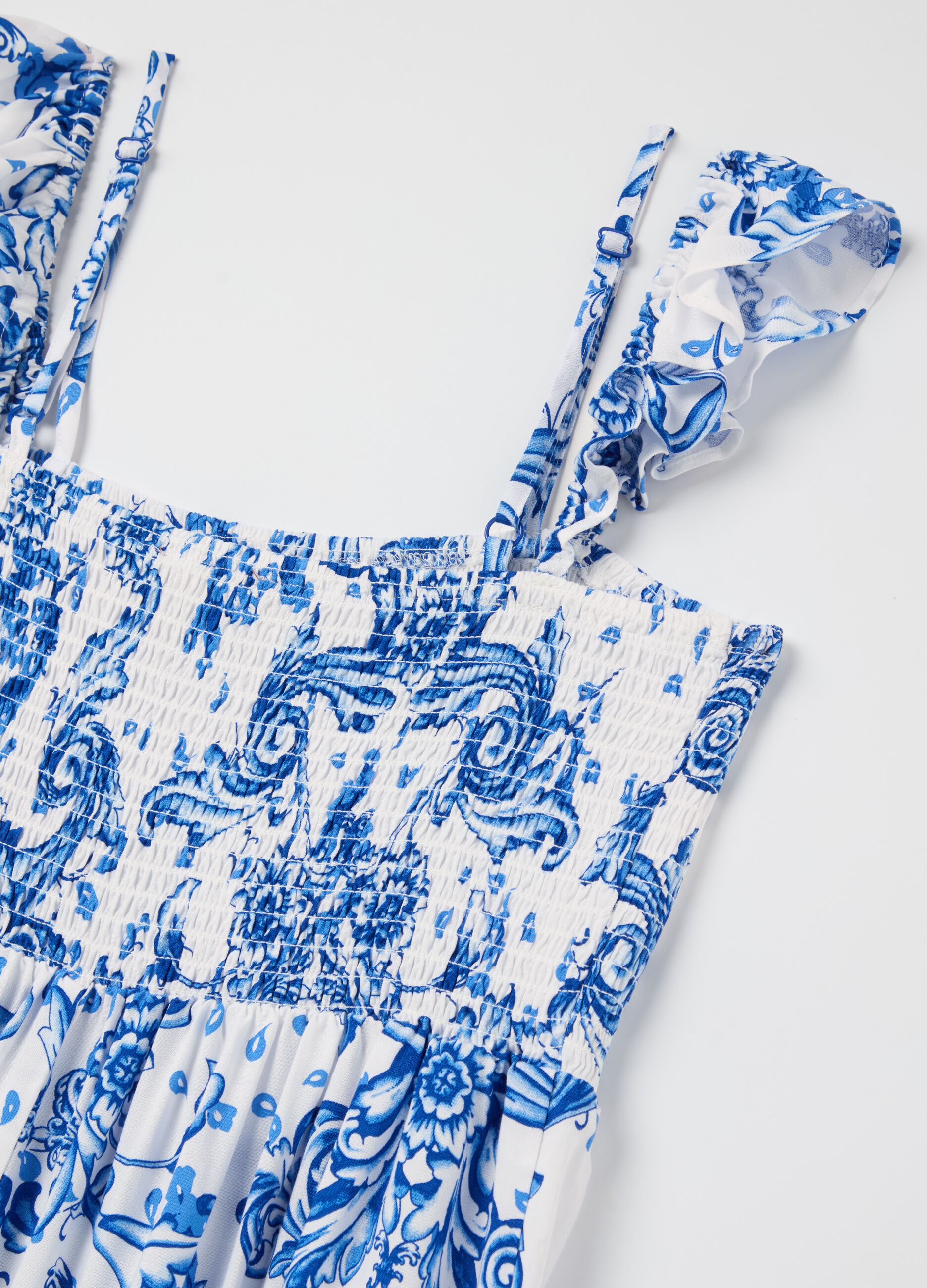 Short off-the-shoulder maternity dress