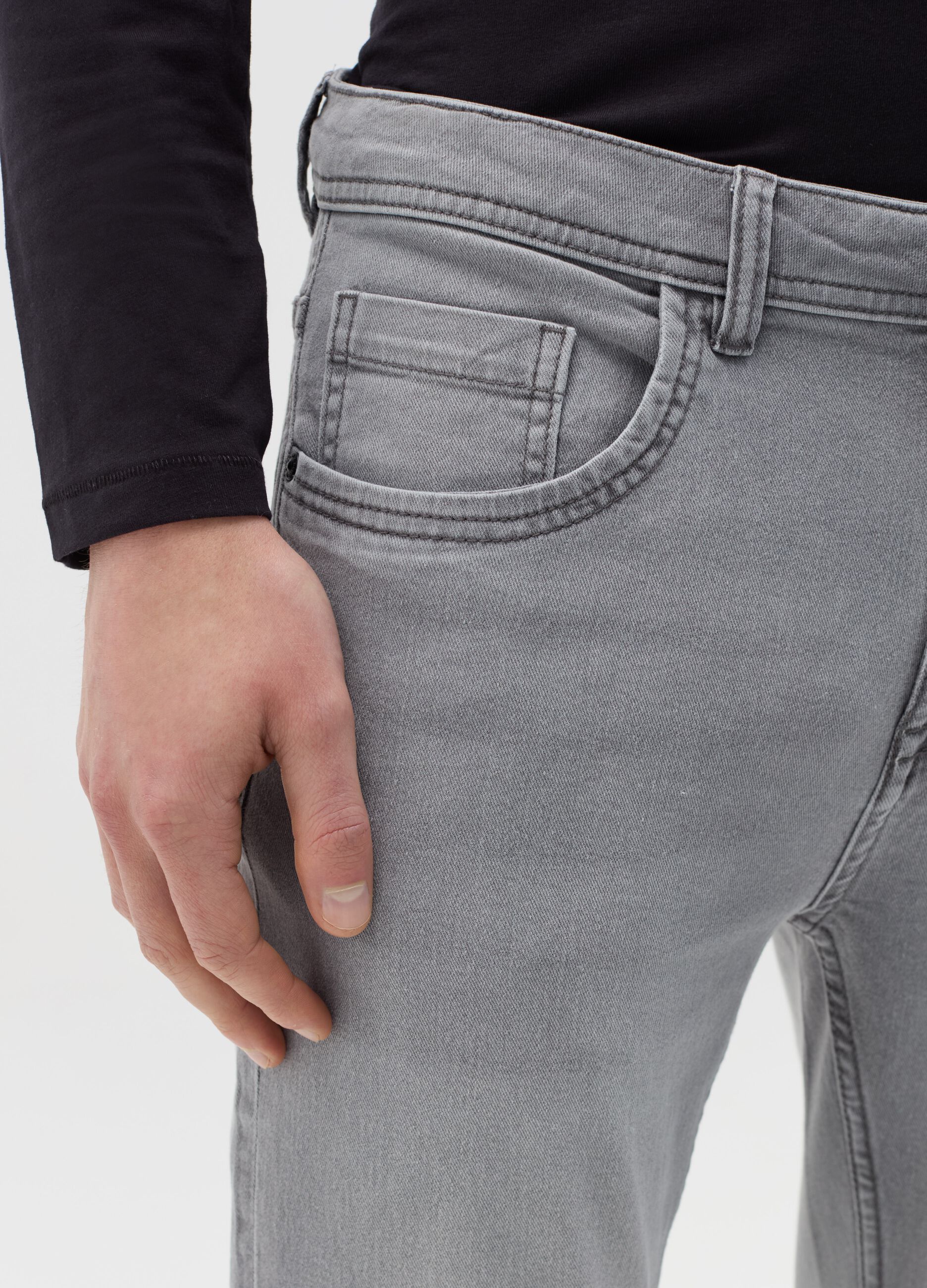 Super-skinny-fit jeans with fading