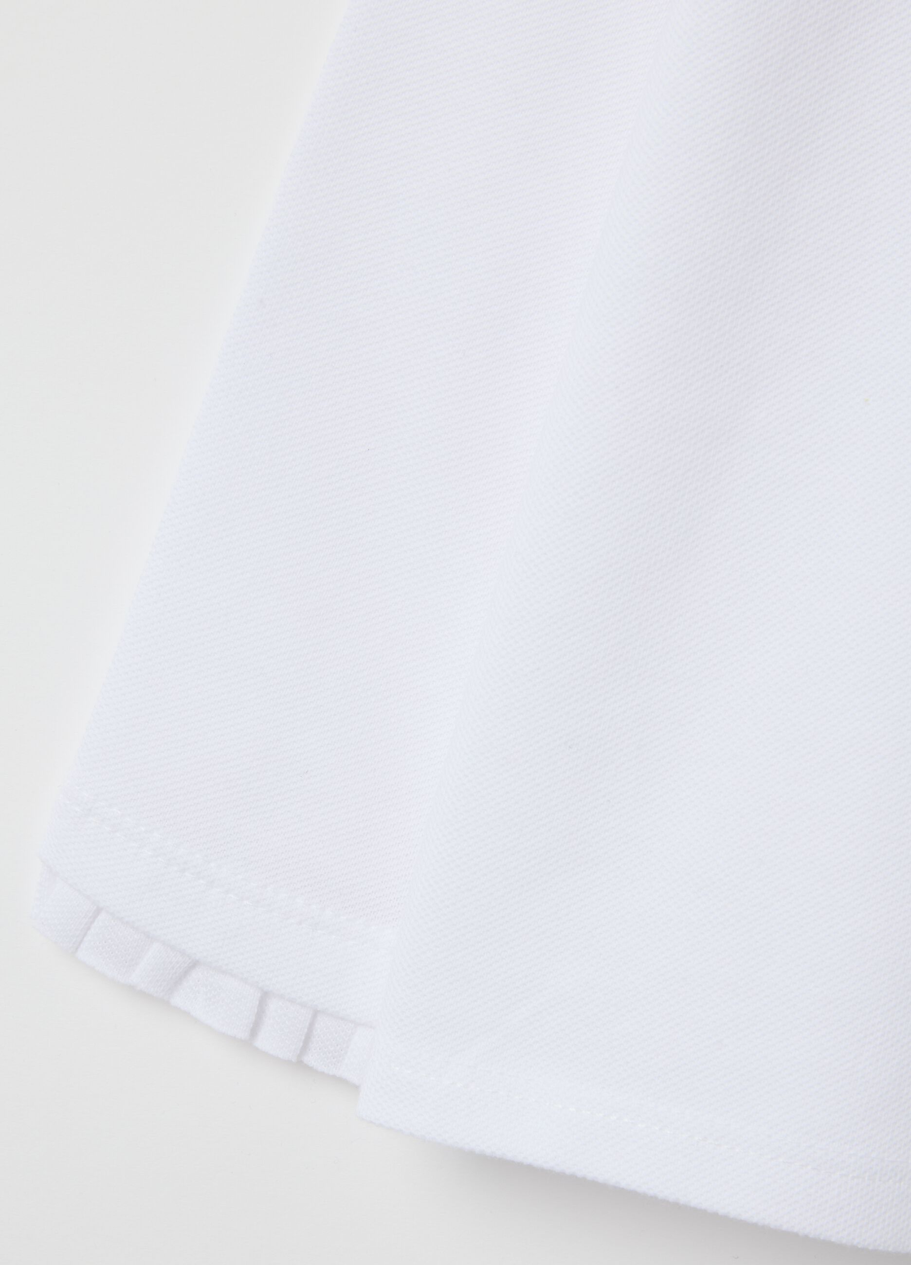 Baby girl's white pure cotton t-shirt regular fit