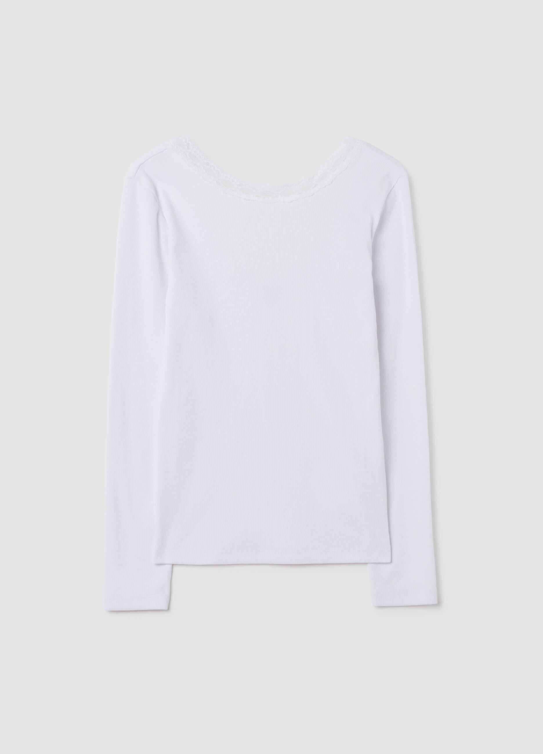 White pure cotton regular fit jumper