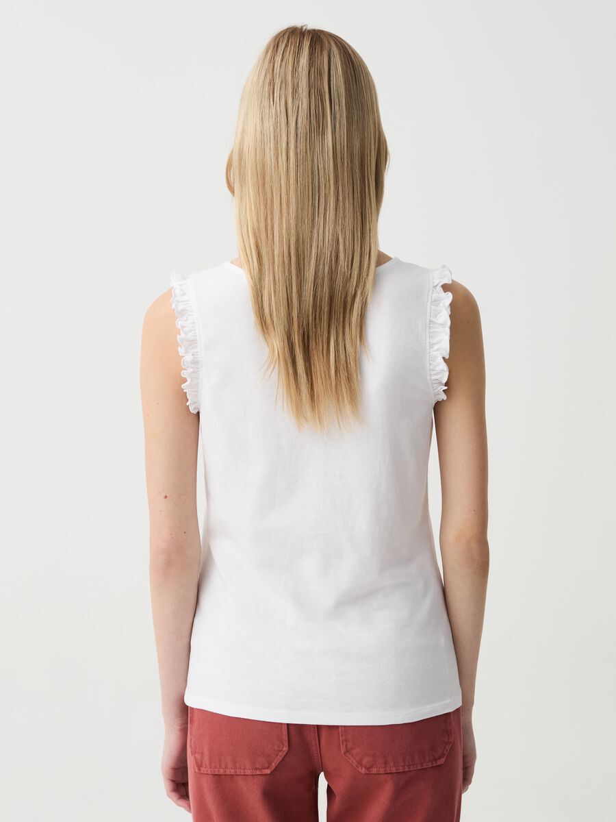 Tank top with frills_2