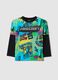 Multicolor pure cotton child's T-shirt with Minecraft print_0