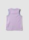 Purple V-neck tank top_1