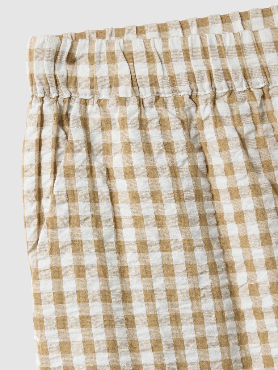 Multicolour check pure cotton pyjama trousers regular fit_1