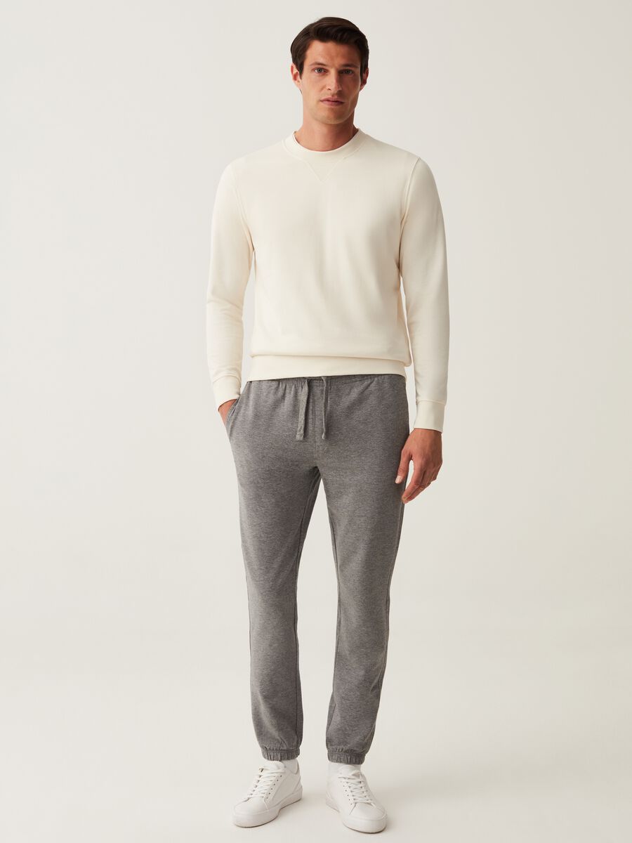 Joggers straight fit in French Terry_0
