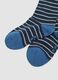 Tripack di calze lunghe blu e grigie in cotone organico elasticizzato_1
