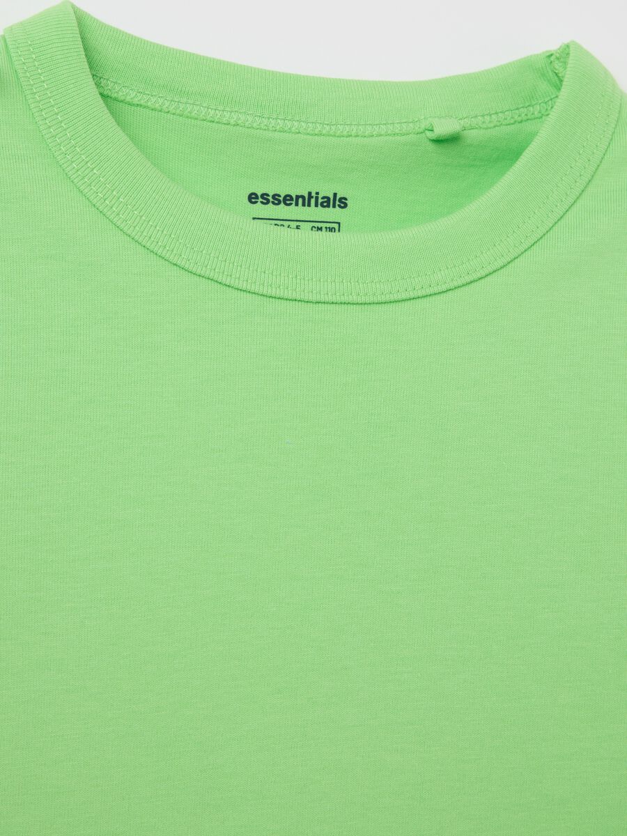 Green pure cotton t-shirt for children_3