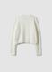 White crew-neck cable-knit jumper_2