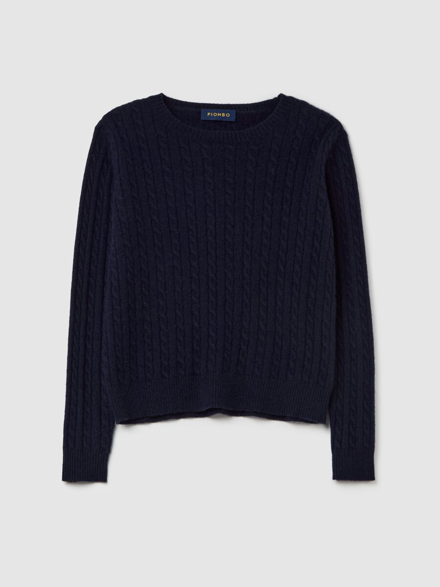 Cardigan in cable-knit cashmere_4