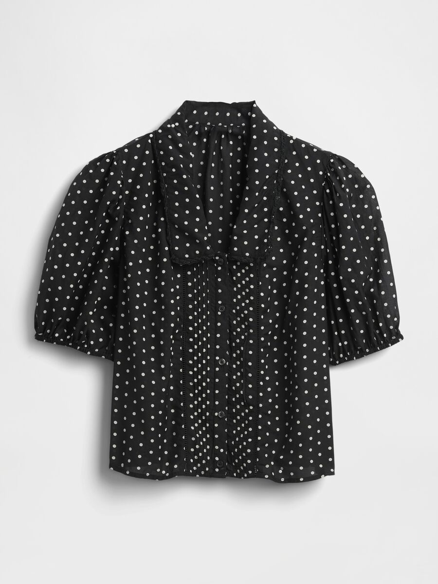 Black polka dot shirt_4