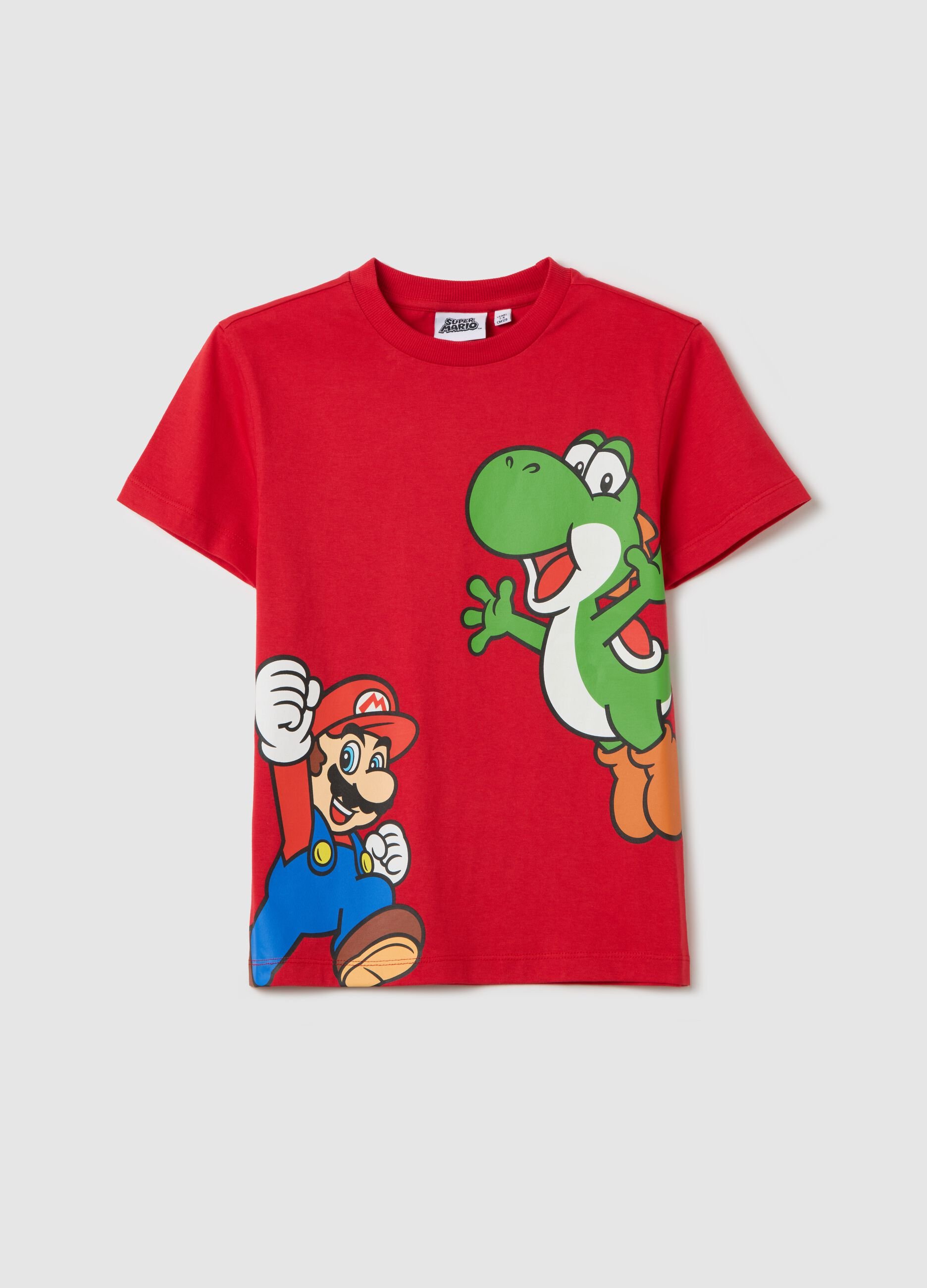 Red T-shirt in cotton with Super Mario™ print