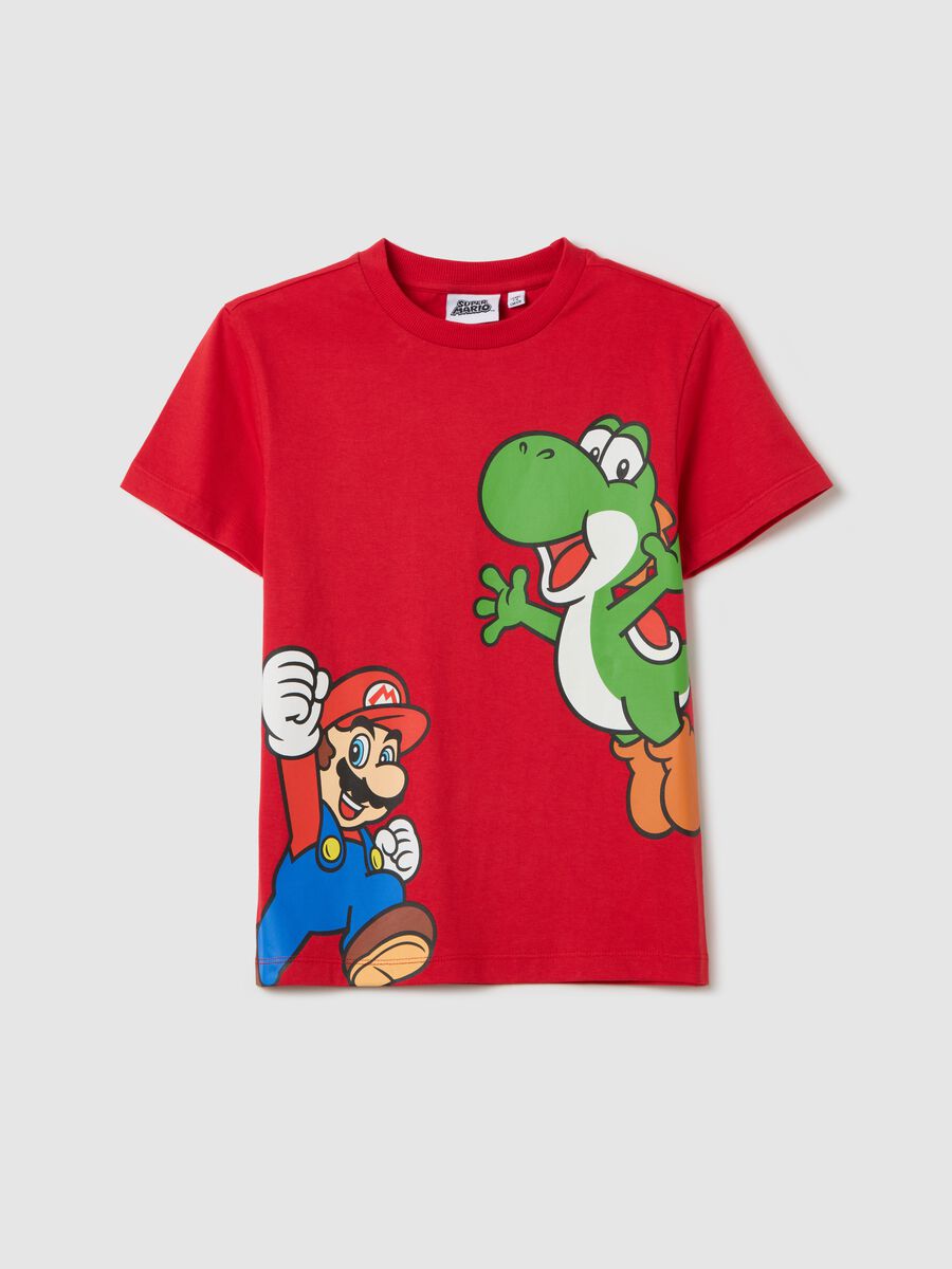 Red T-shirt in cotton with Super Mario™ print_0