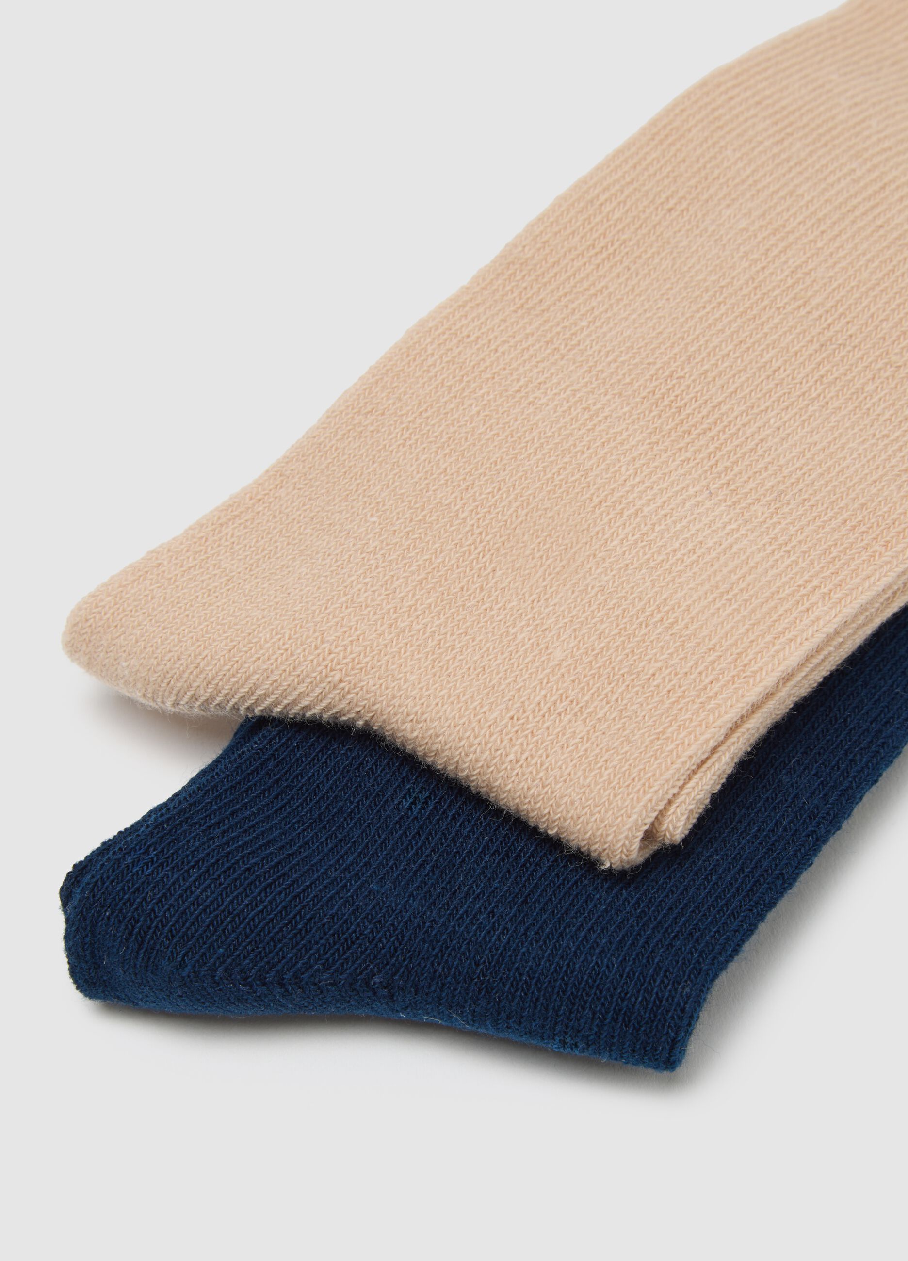 Tripack calze lunghe da neonato in cotone multicolor elasticizzato