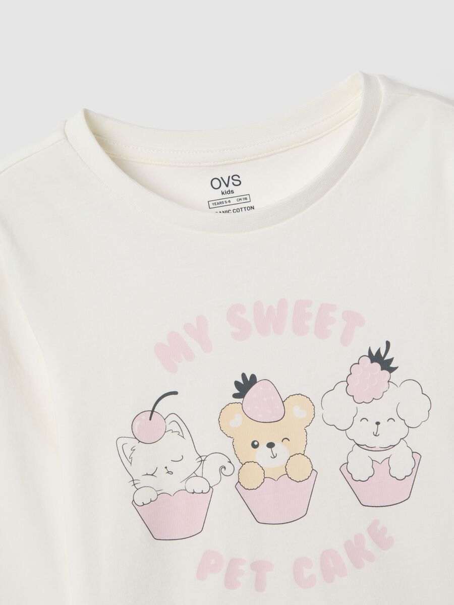 Pigiama in puro cotone multicolor regular fit per bambina_2