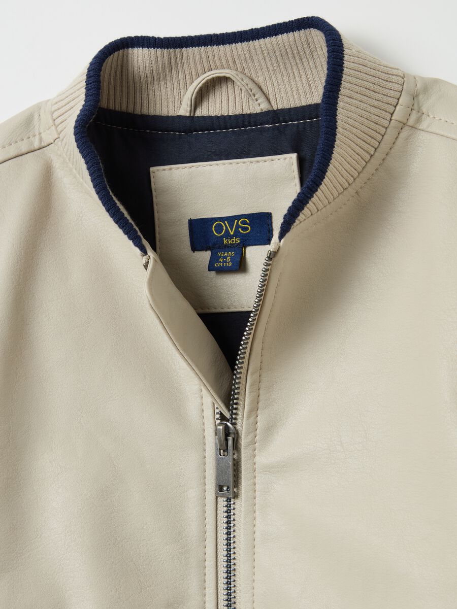 Shiny-effect bomber jacket_2