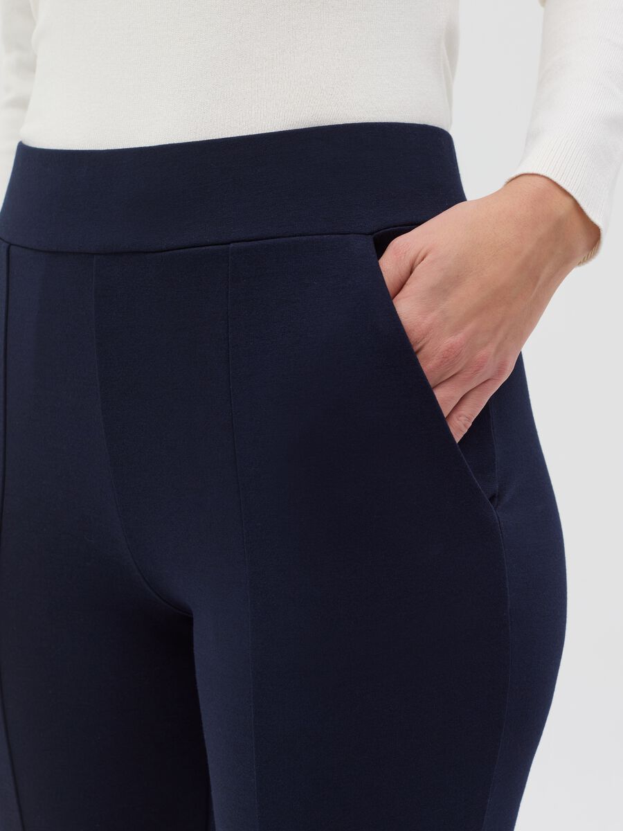 Milano-stitch leggings with raised seams_2